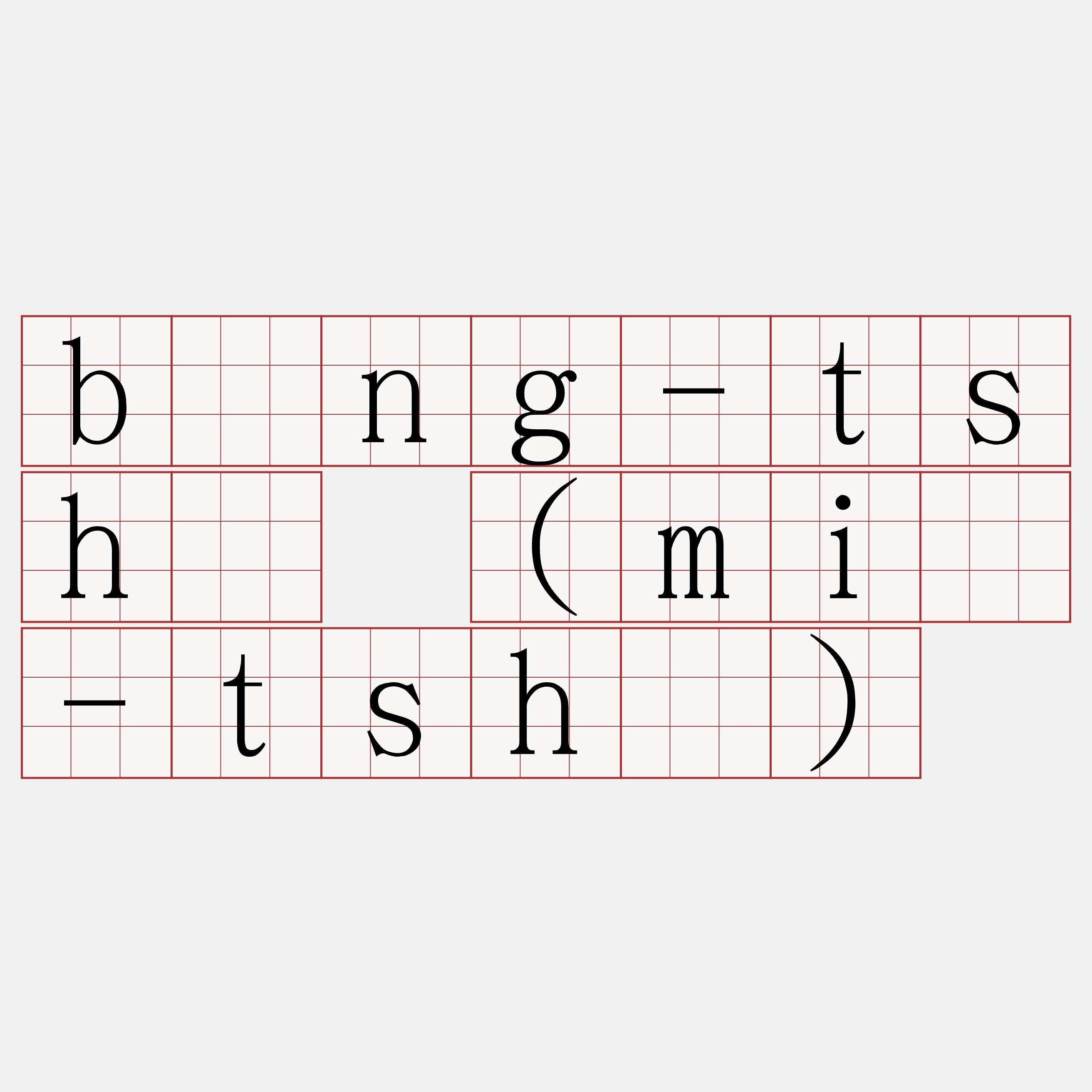 bîng-tshù (miâ-tshù)